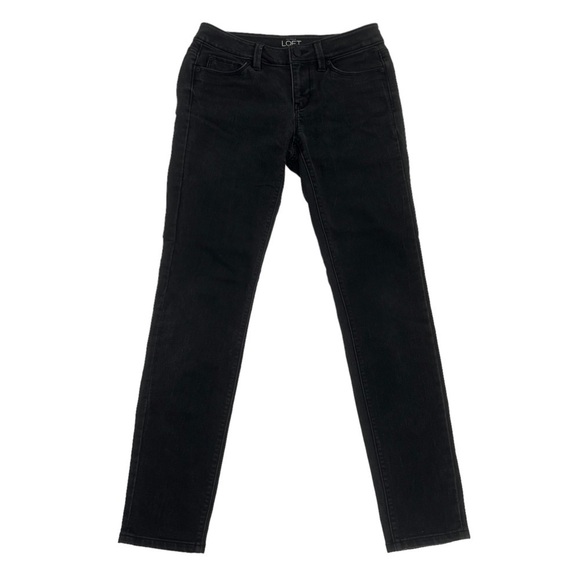 Ann Taylor LOFT Black Modern Skinny Jeans Size 2 Women's - Picture 1 of 6